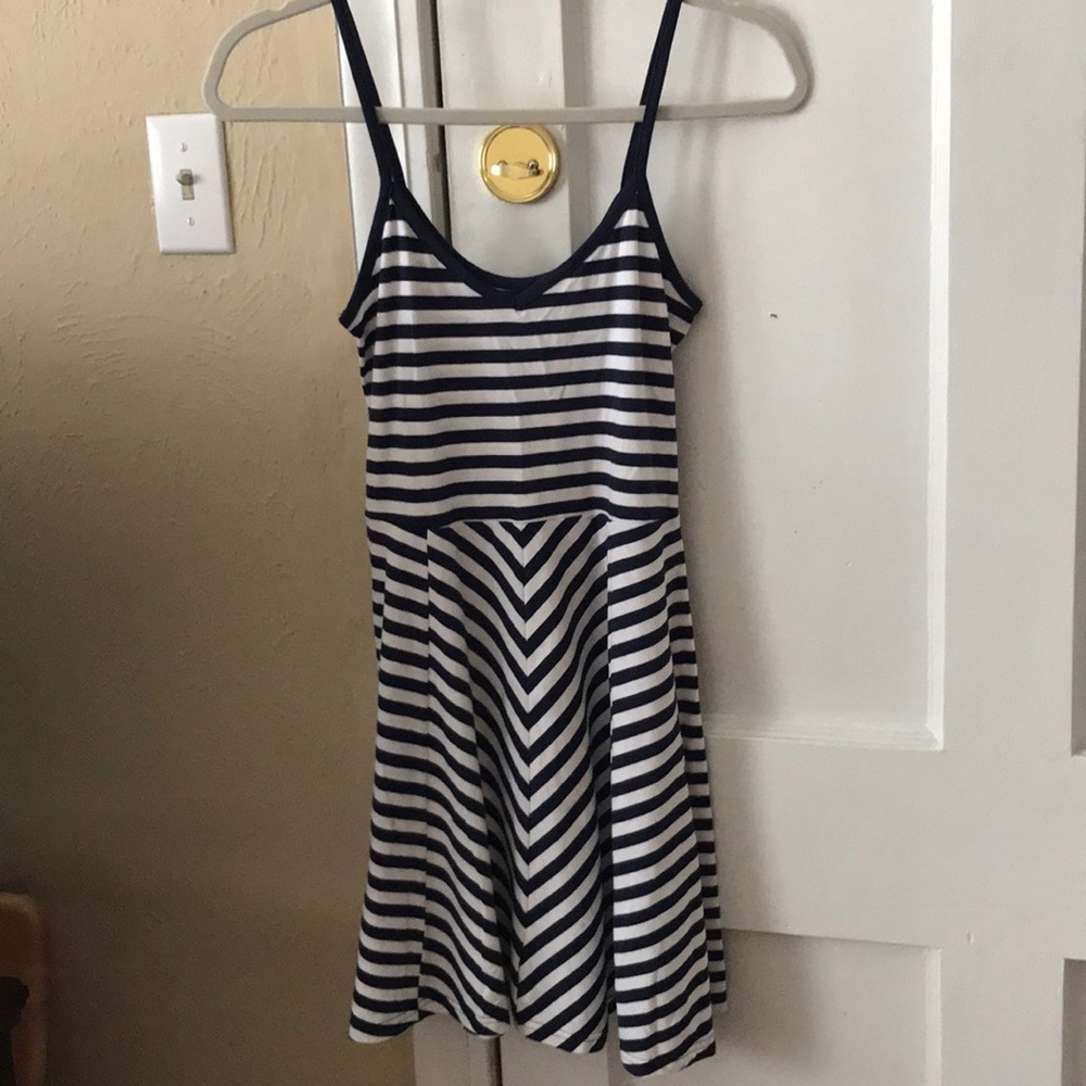 Fit & Flare Striped Cami Dress